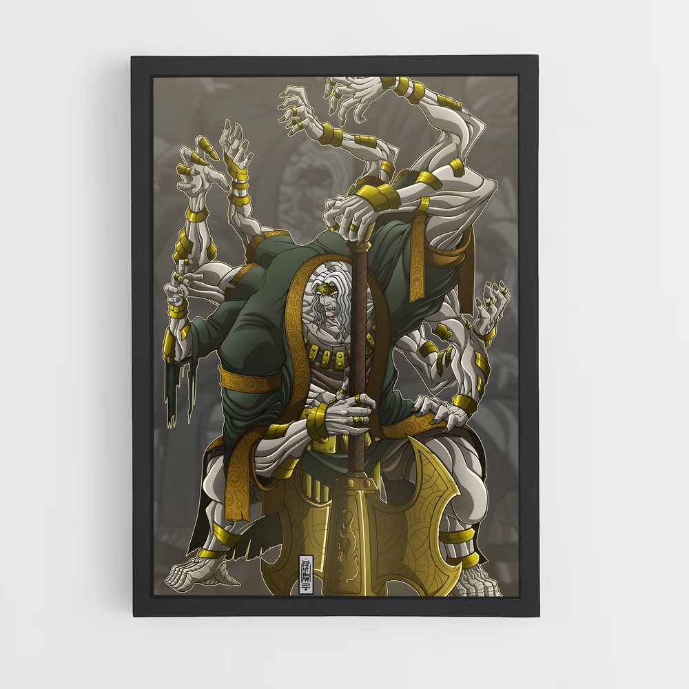 Poster Godrick Héros – affiche Elden Ring (vue 2)