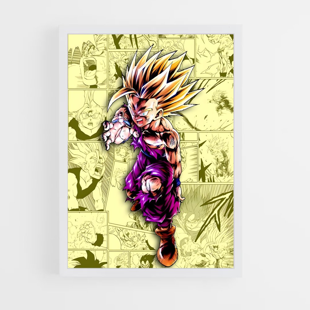 Poster Gohan : L'Héritier du Combat – affiche Dragon ball fighterz (vue 3)