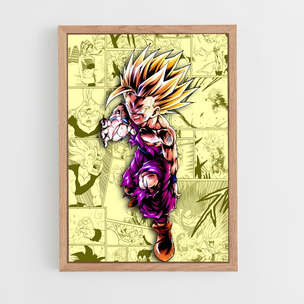 Poster Gohan : L'Héritier du Combat – affiche Dragon ball fighterz (vue 4)