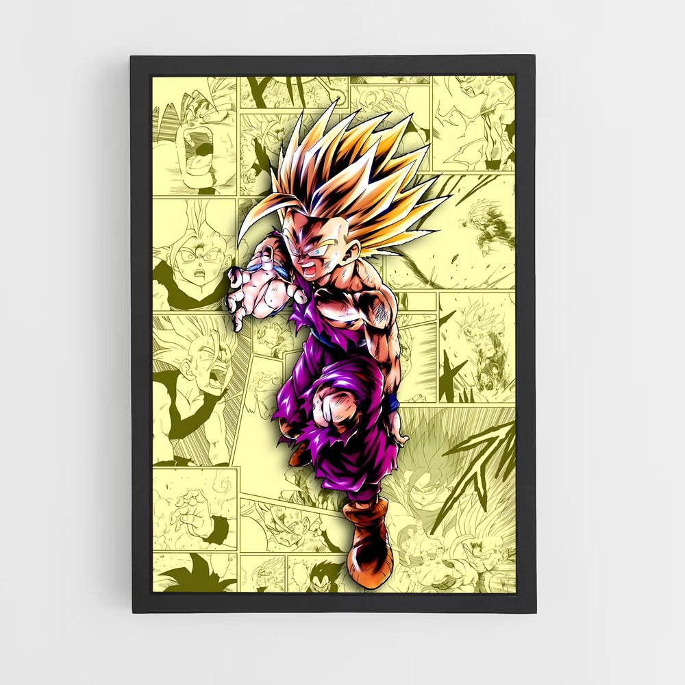 Poster Gohan : L'Héritier du Combat – affiche Dragon ball fighterz (vue 2)