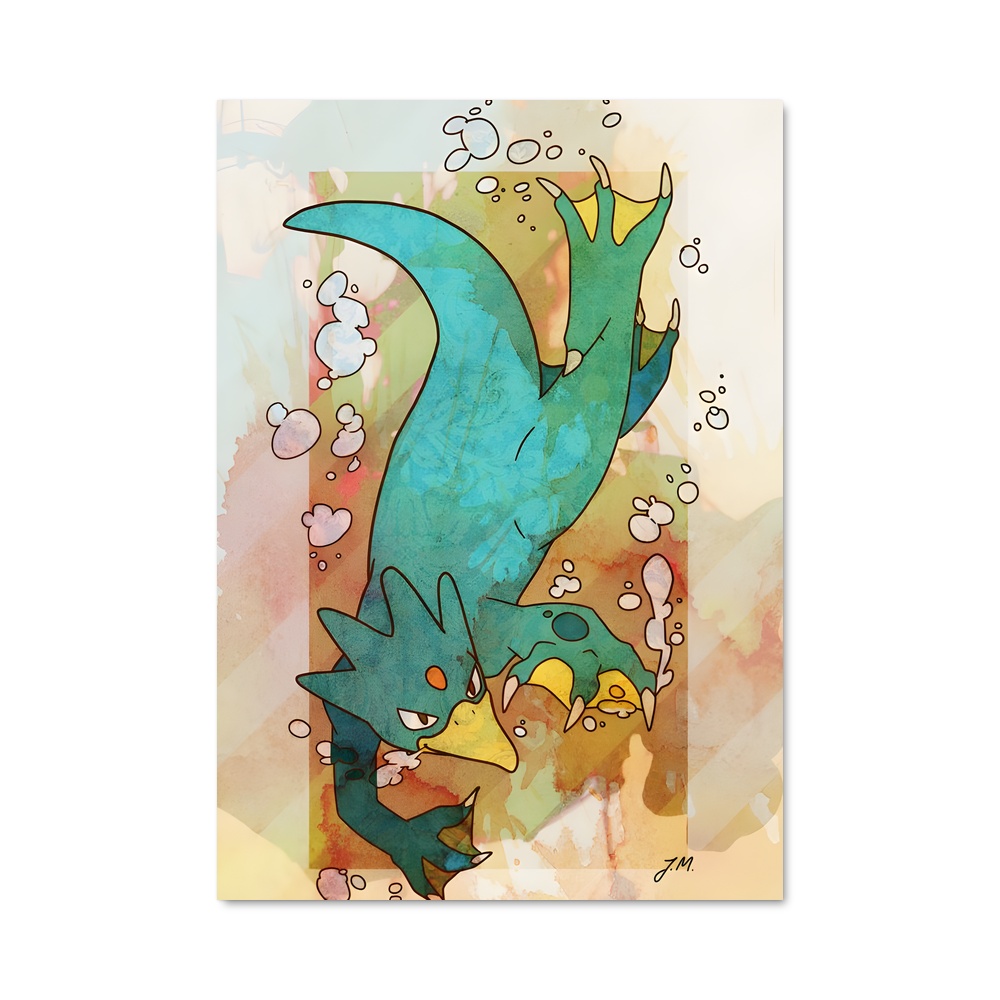 Poster Shark Bubbles – affiche Pokemon