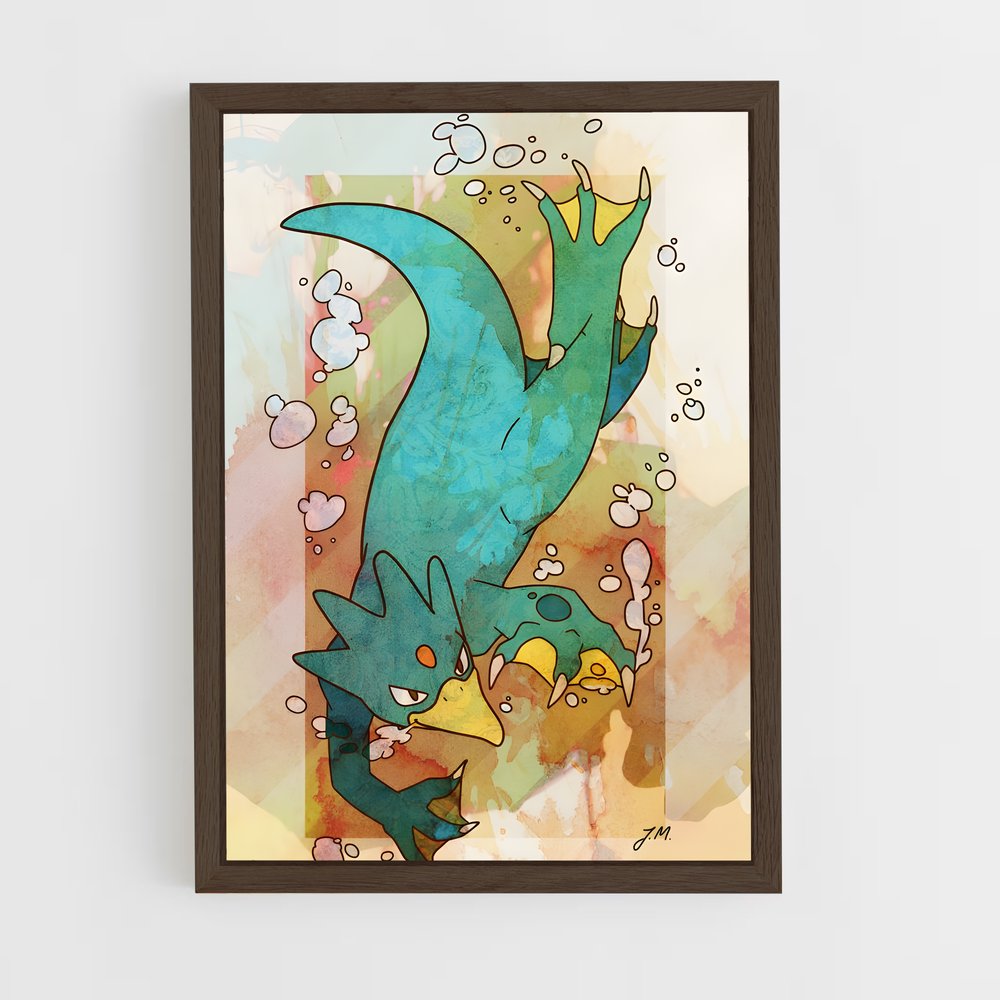 Poster Shark Bubbles – affiche Pokemon (vue 5)