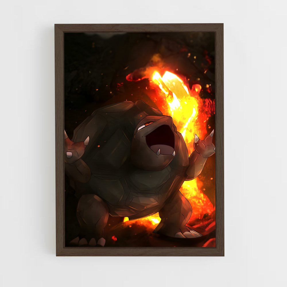 Poster Flamme de Golem – affiche Pokemon (vue 5)