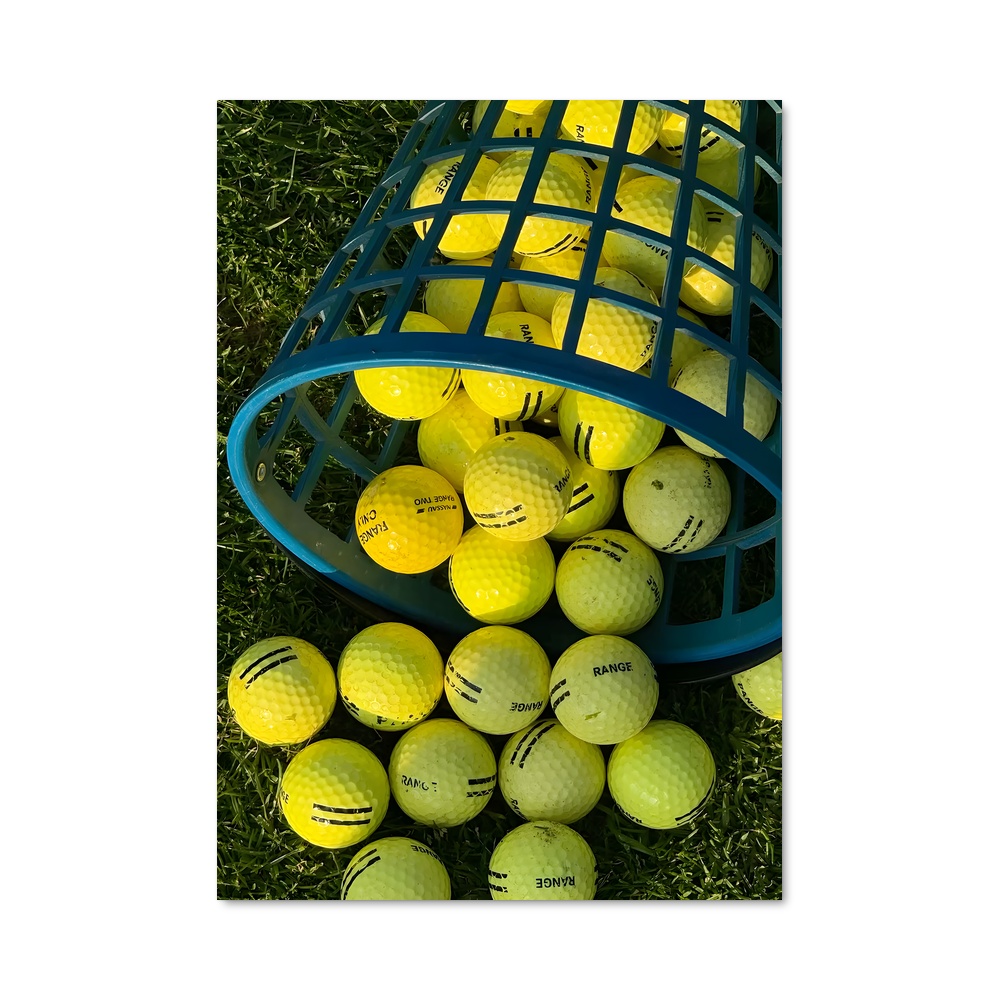 Poster La Boule Jaune – affiche Golf