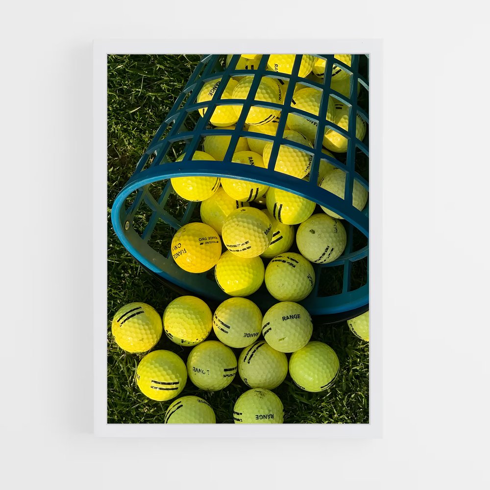 Poster La Boule Jaune – affiche Golf (vue 3)