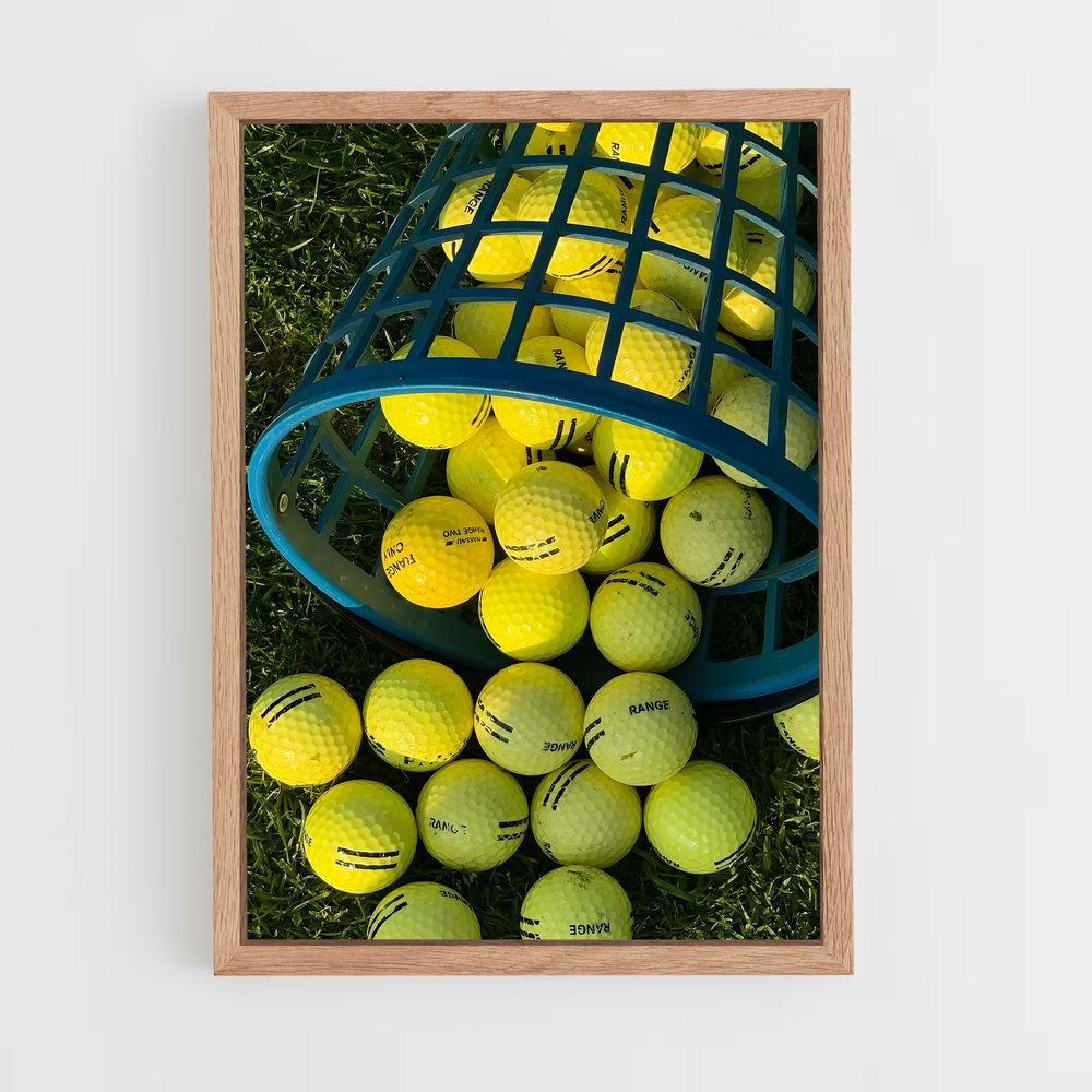 Poster La Boule Jaune – affiche Golf (vue 4)