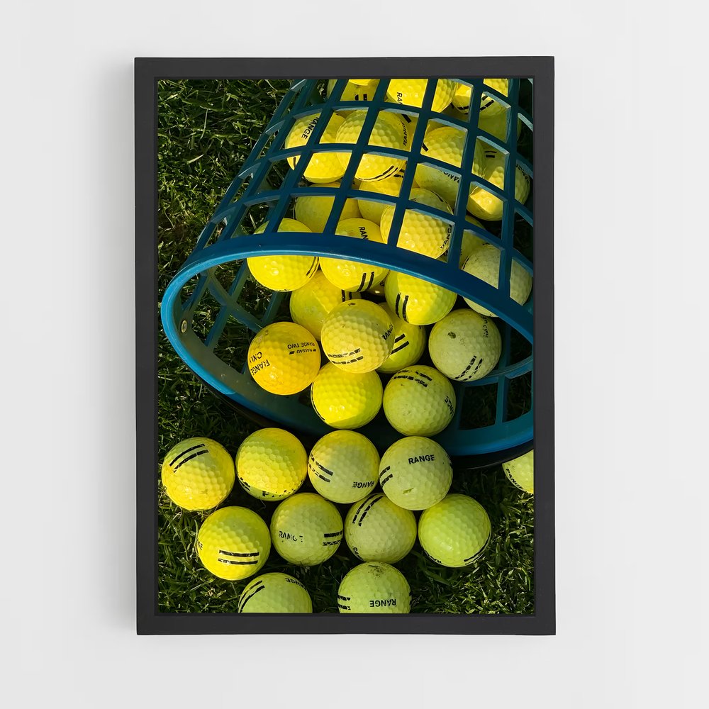 Poster La Boule Jaune – affiche Golf (vue 2)