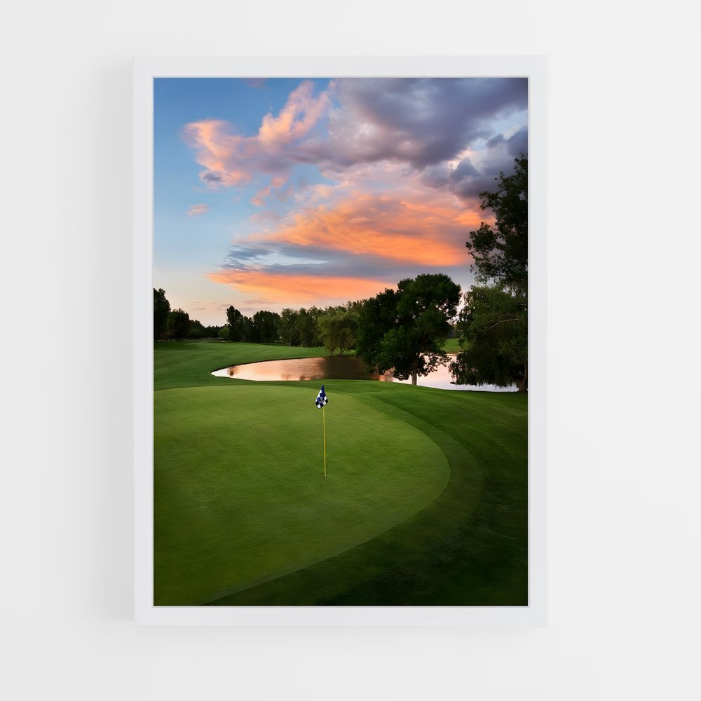 Poster Sunset on the Greens – affiche Golf (vue 3)
