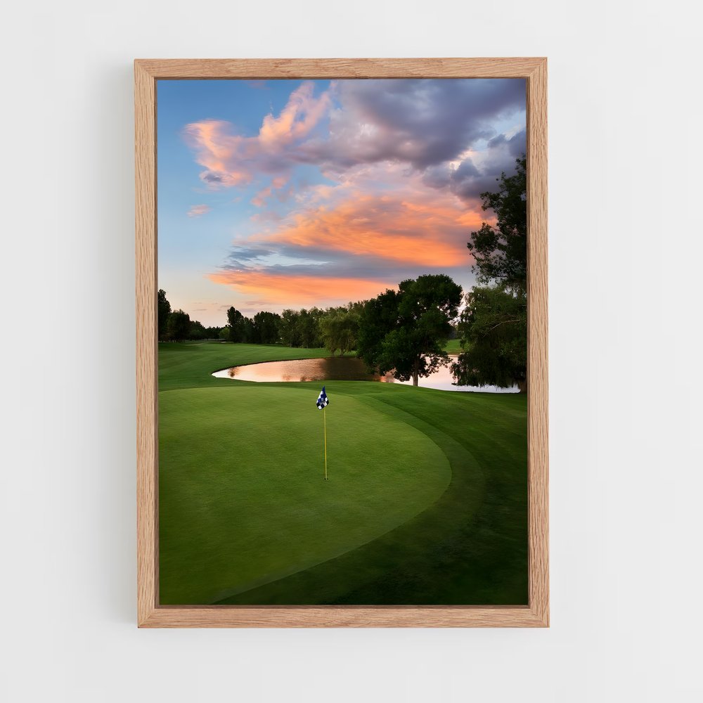 Poster Sunset on the Greens – affiche Golf (vue 4)