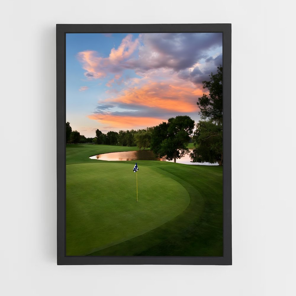 Poster Sunset on the Greens – affiche Golf (vue 2)