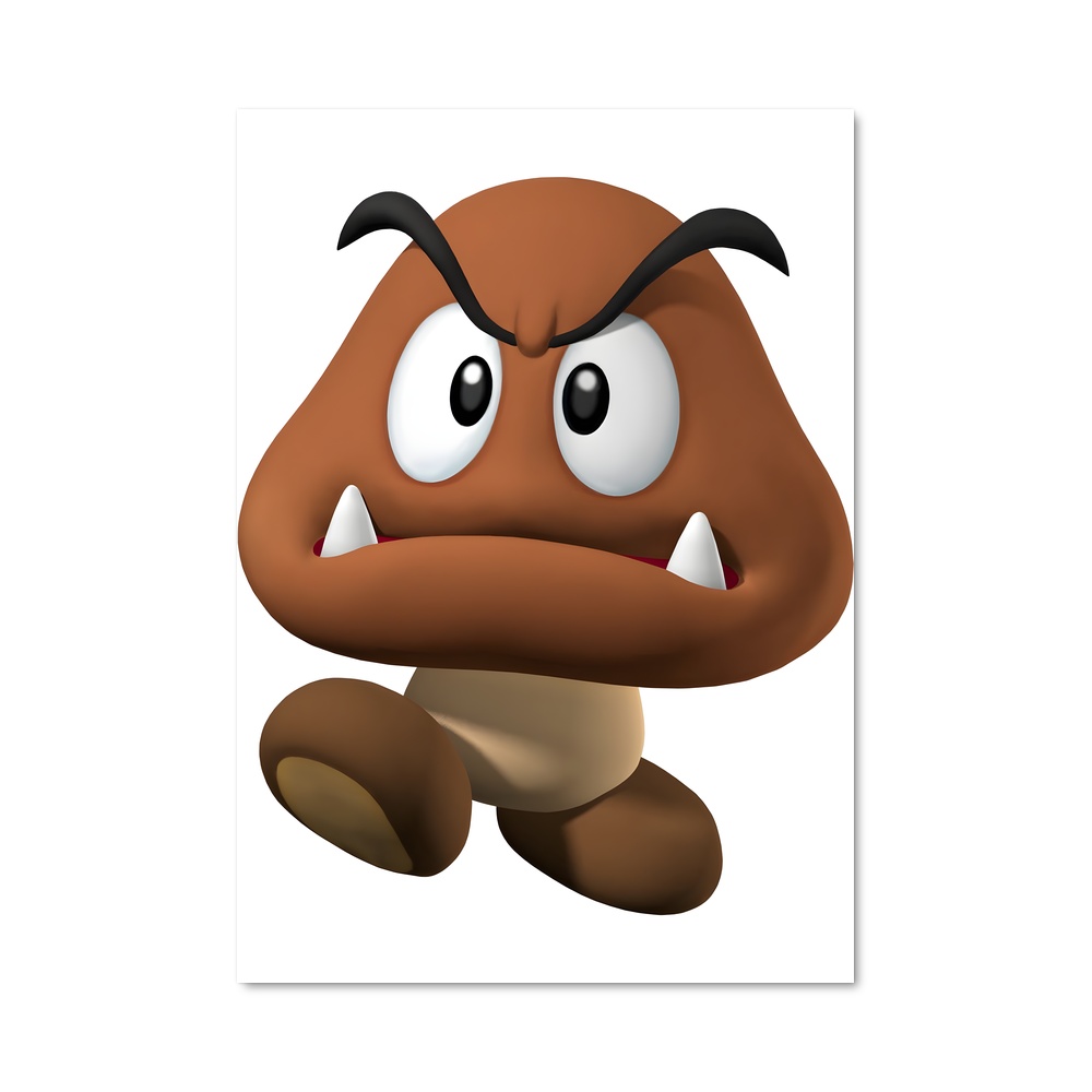 Poster Champignon Malin – affiche Mario