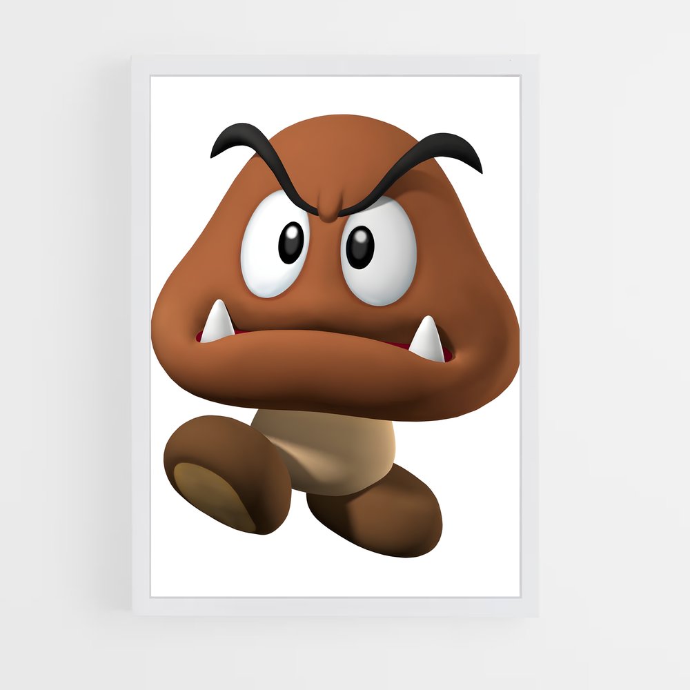 Poster Champignon Malin – affiche Mario (vue 3)