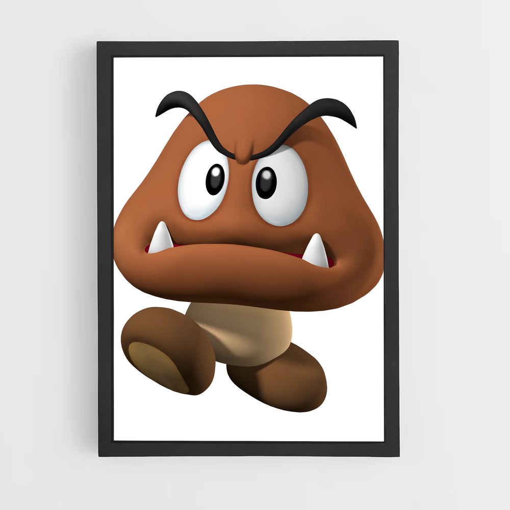 Poster Champignon Malin – affiche Mario (vue 2)