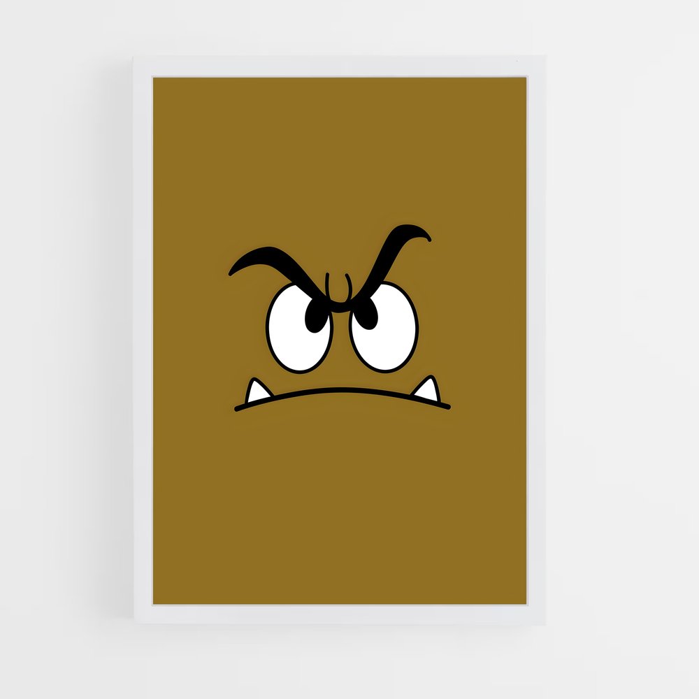 Poster Goomba Triste – affiche Mario (vue 3)