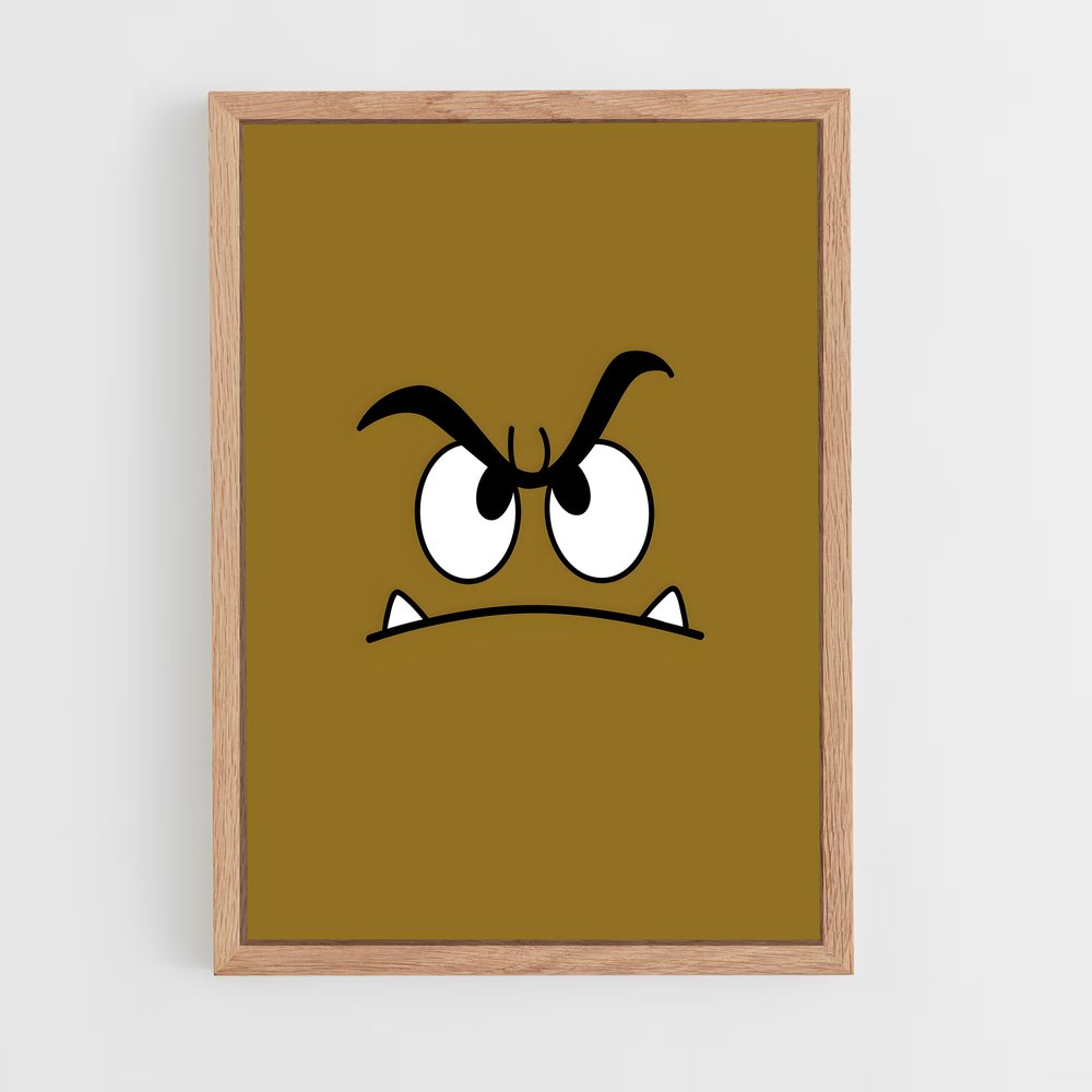 Poster Goomba Triste – affiche Mario (vue 4)
