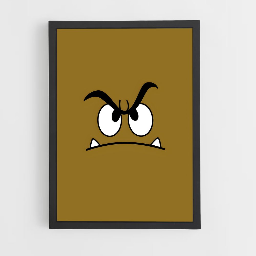 Poster Goomba Triste – affiche Mario (vue 2)