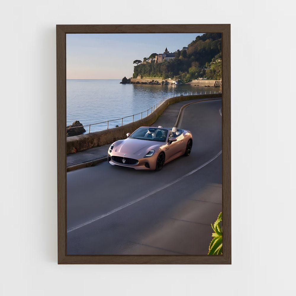 Poster Cuir Rose – affiche Maserati (vue 5)