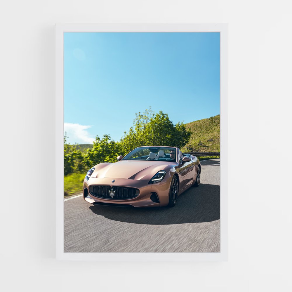 Poster Grancabrio en Fête – affiche Maserati (vue 3)