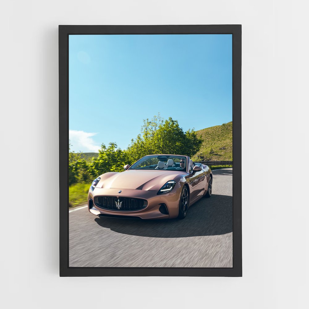 Poster Grancabrio en Fête – affiche Maserati (vue 2)