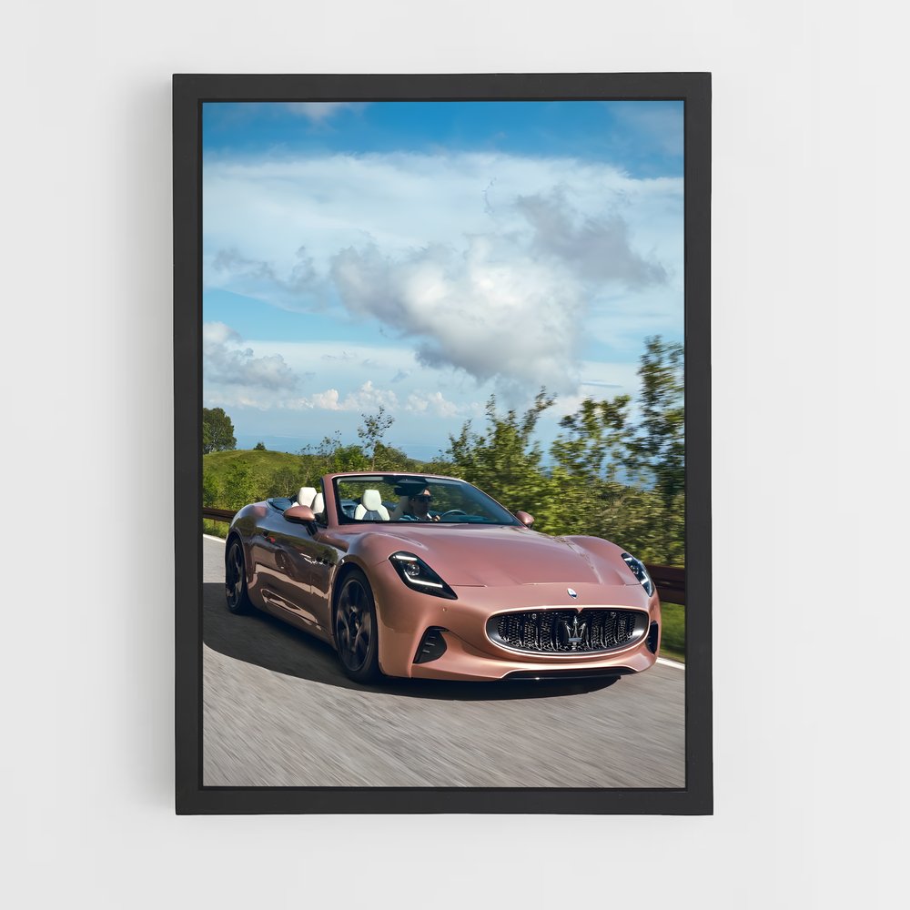 Poster Grancabrio limites – affiche Maserati (vue 2)