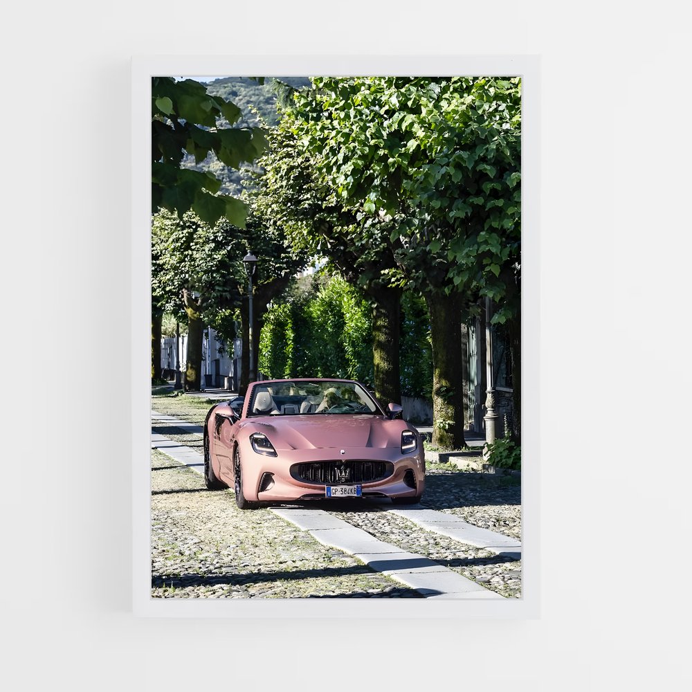 Poster Pink Dream Racer – affiche Maserati (vue 3)