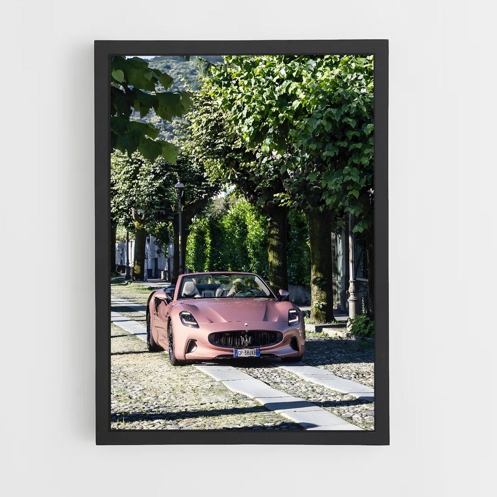 Poster Pink Dream Racer – affiche Maserati (vue 2)
