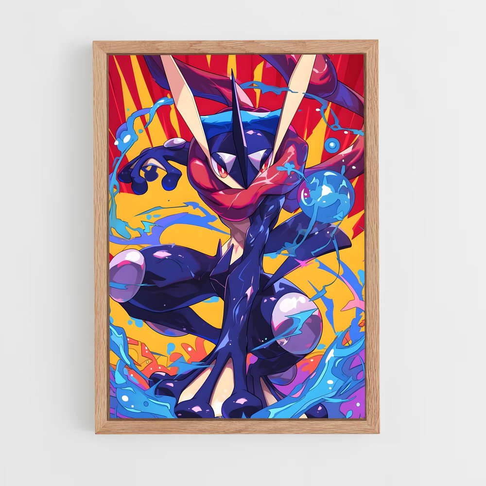 Poster Greninja Éclatant – affiche Pokemon (vue 4)