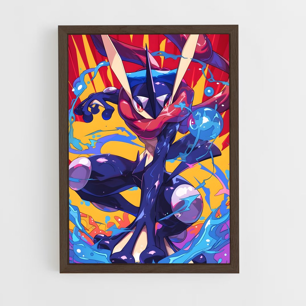 Poster Greninja Éclatant – affiche Pokemon (vue 5)