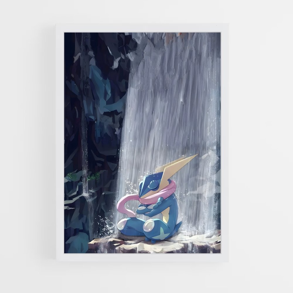Poster Greninja Splash – affiche Pokemon (vue 3)