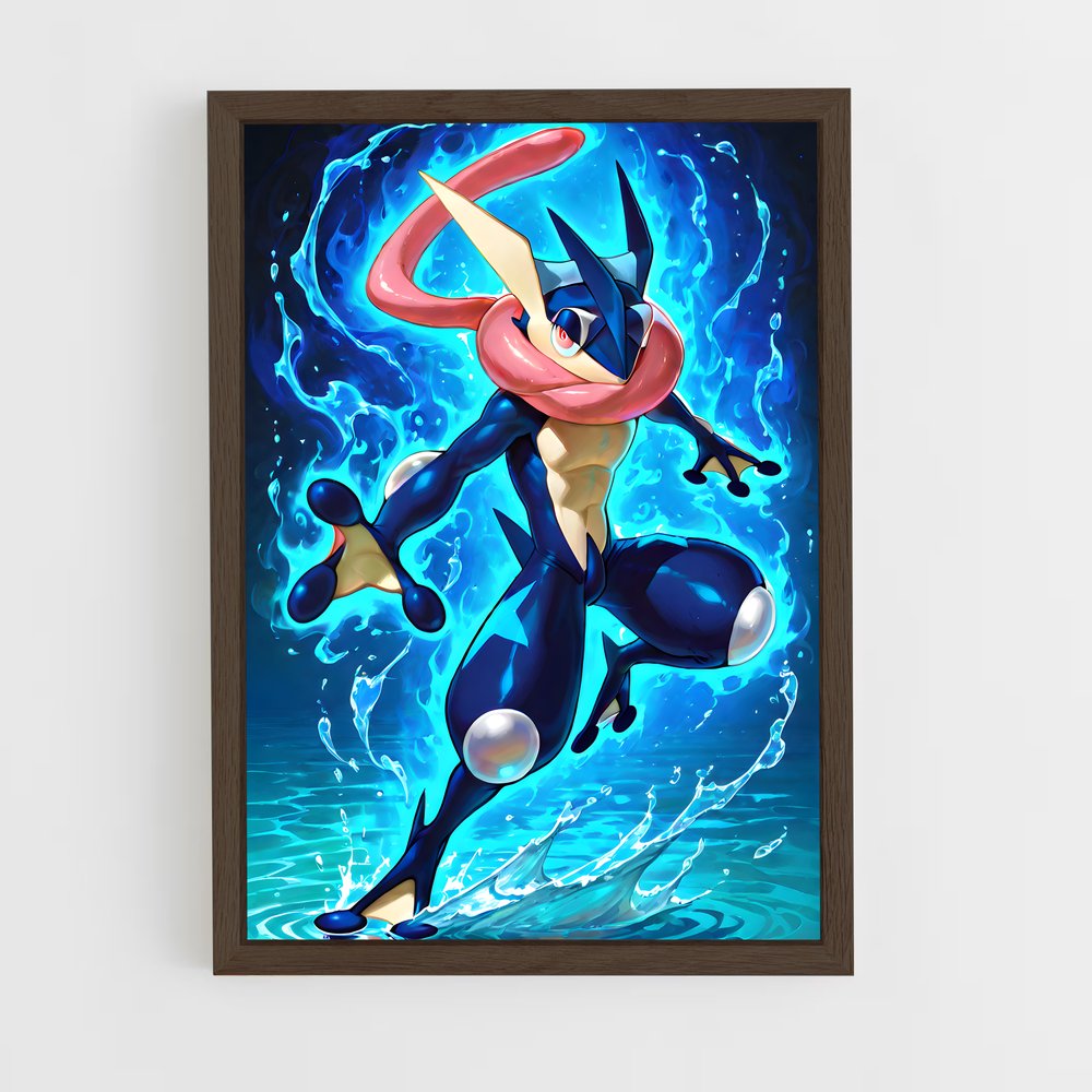 Poster Flammes de Greninja – affiche Pokemon (vue 5)