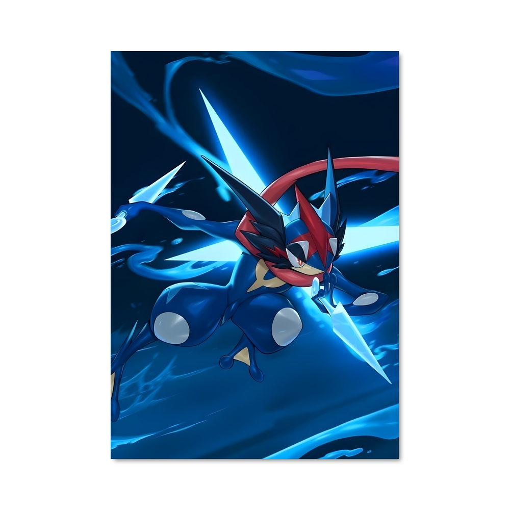 Poster Greninja en Action – affiche Pokemon