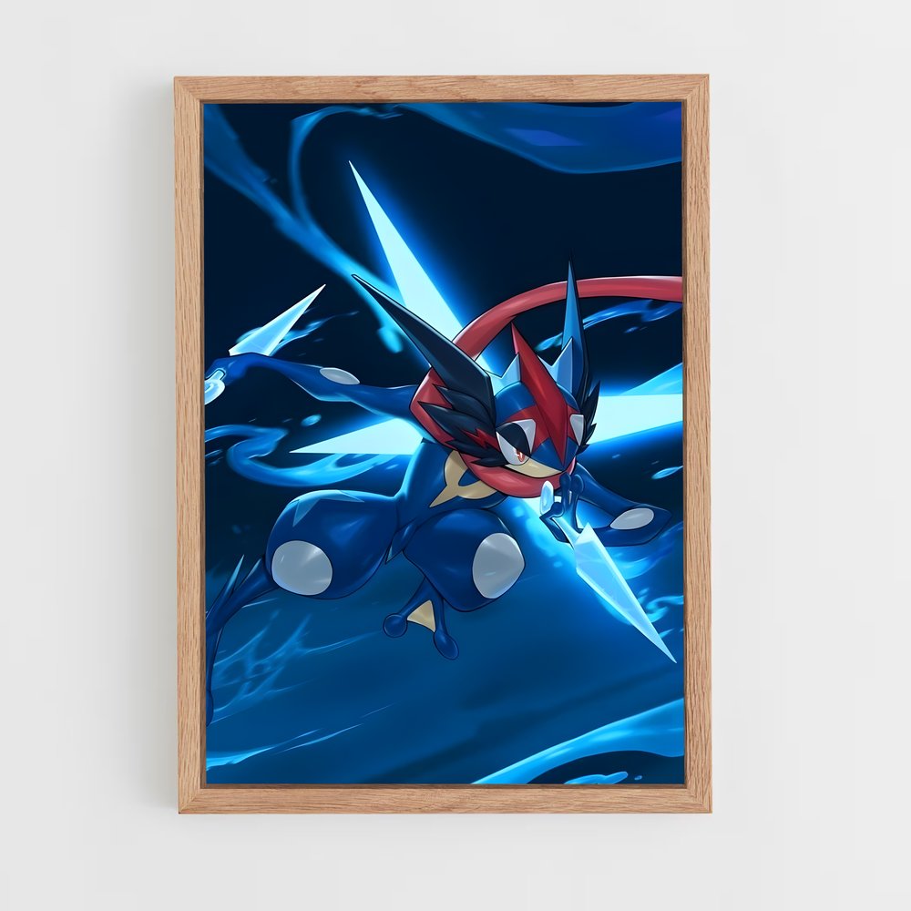 Poster Greninja en Action – affiche Pokemon (vue 4)