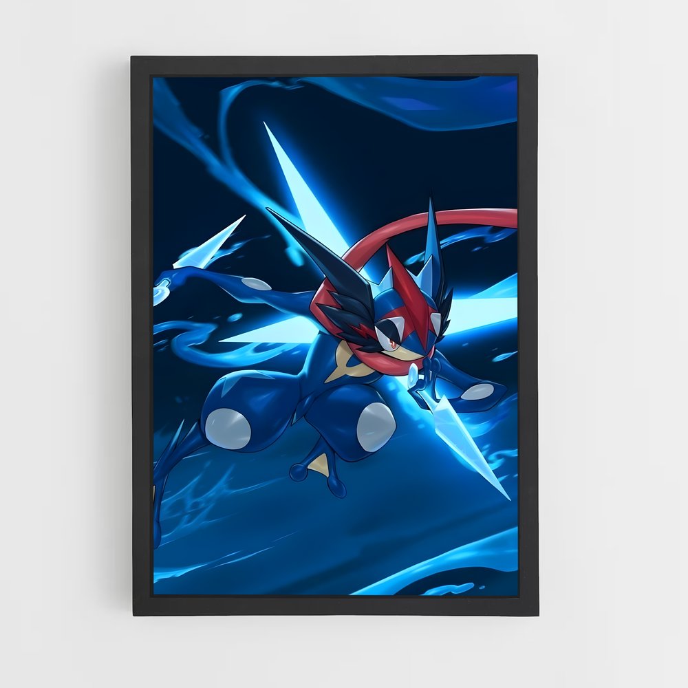 Poster Greninja en Action – affiche Pokemon (vue 2)