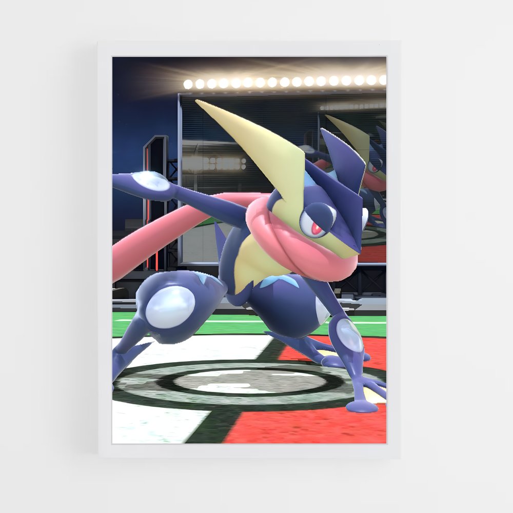 Poster Soccer Showdown: Greninja Goal – affiche Super Smash Bros (vue 3)