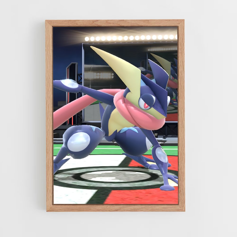Poster Soccer Showdown: Greninja Goal – affiche Super Smash Bros (vue 4)