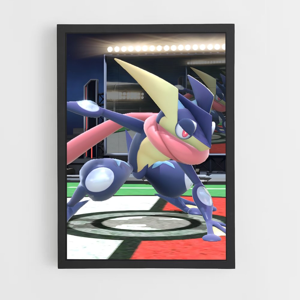 Poster Soccer Showdown: Greninja Goal – affiche Super Smash Bros (vue 2)