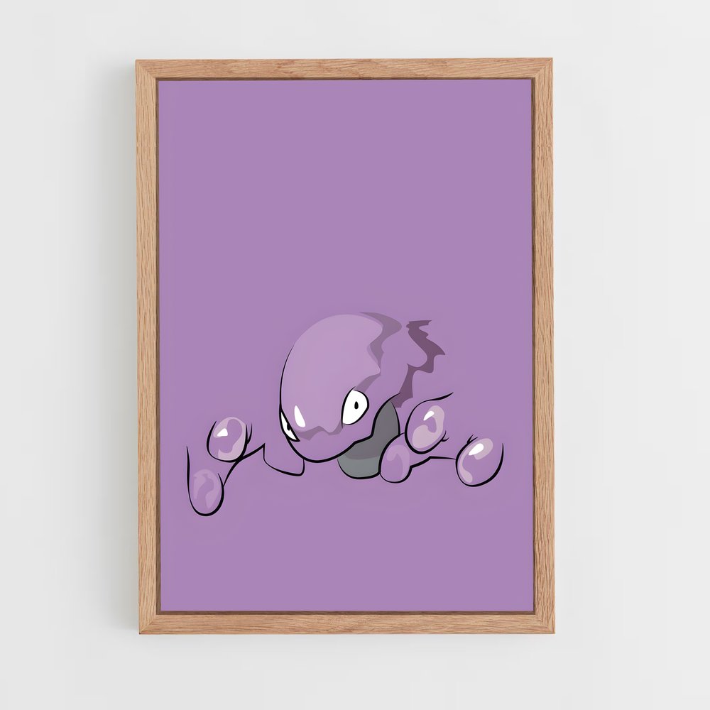 Poster Petite Baleine Violette – affiche Pokemon (vue 4)