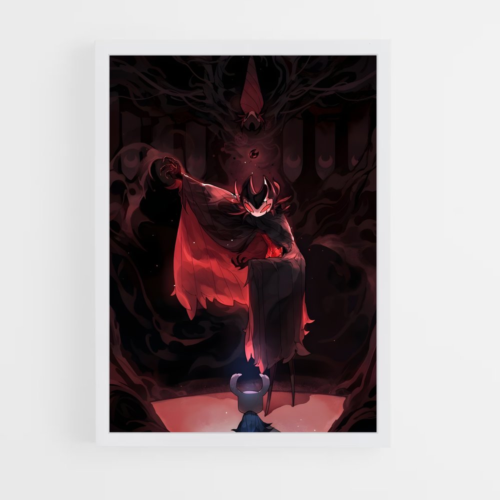 Poster La Légende Rouge – affiche Hollow Knight (vue 3)