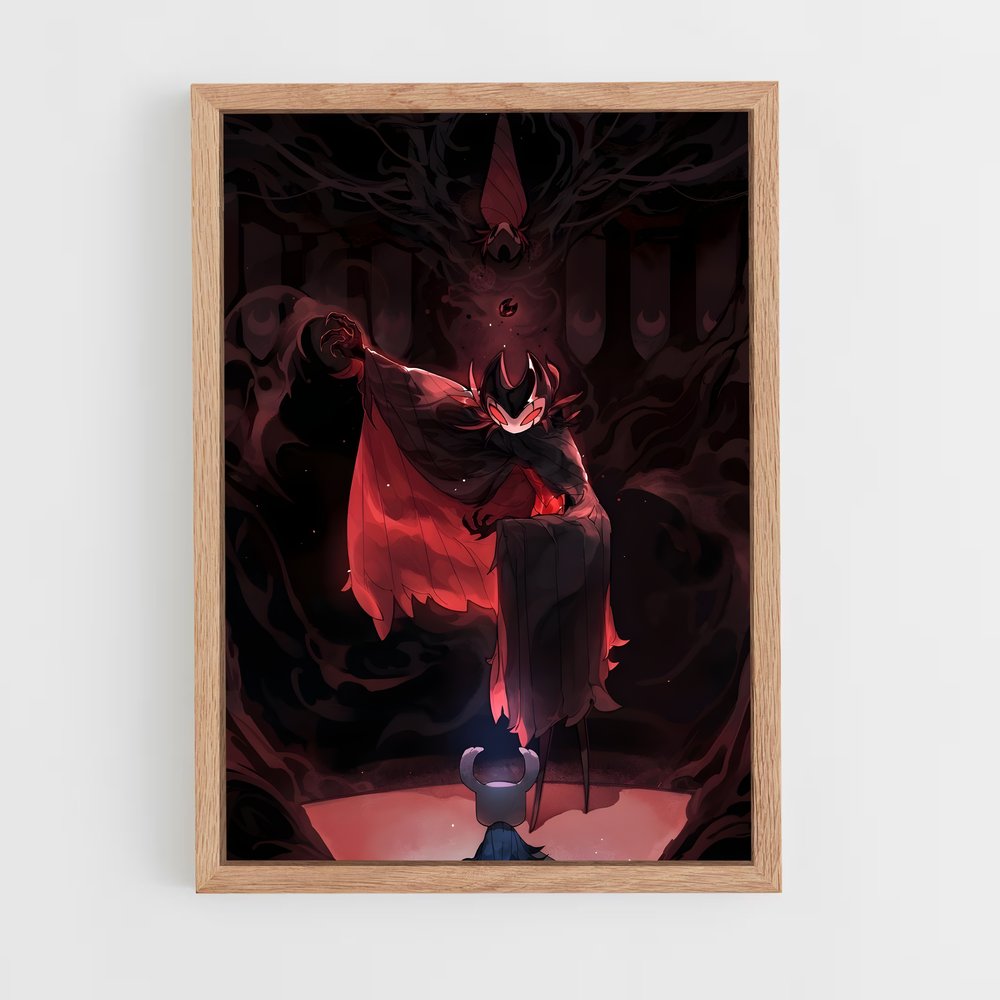 Poster La Légende Rouge – affiche Hollow Knight (vue 4)