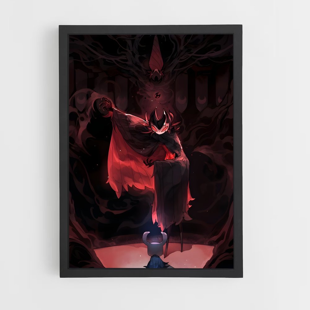 Poster La Légende Rouge – affiche Hollow Knight (vue 2)