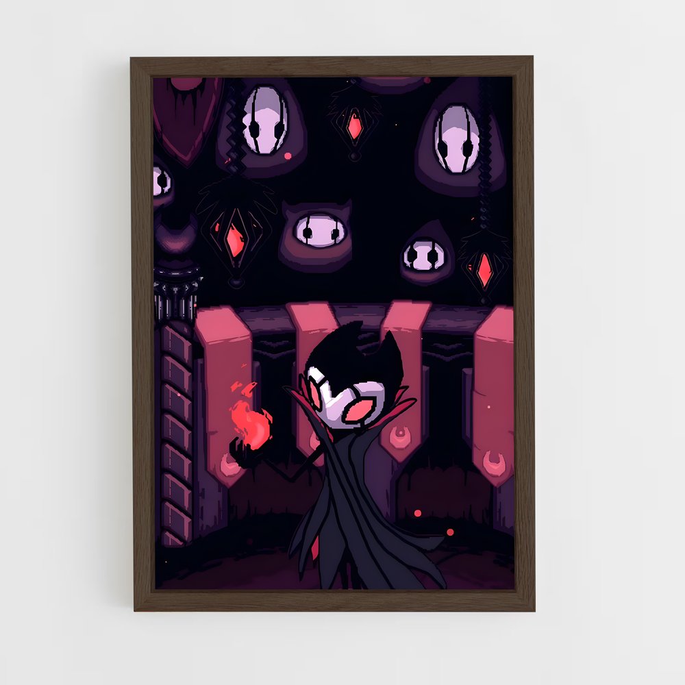 Poster Ombre Rouge – affiche Hollow Knight (vue 5)