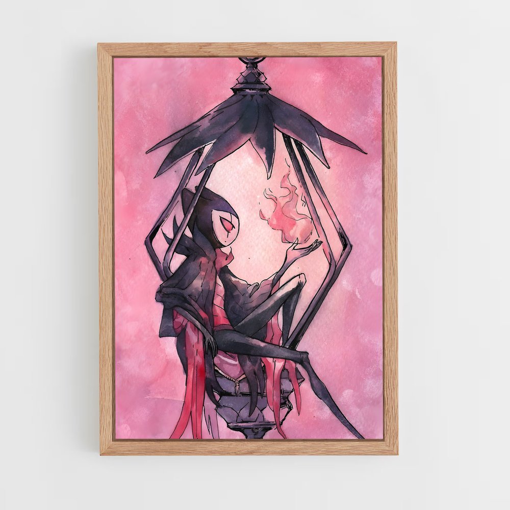 Poster La Femme Envoûtante – affiche Hollow Knight (vue 4)