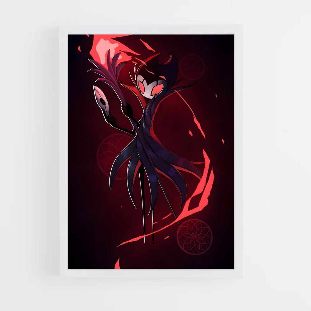 Poster Grimm silhouette – affiche Hollow Knight (vue 3)