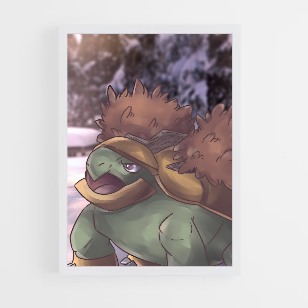 Poster Grotle Mignon – affiche Pokemon (vue 3)