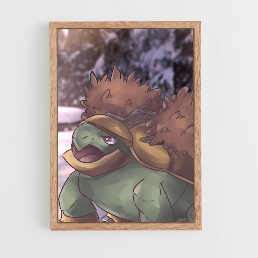 Poster Grotle Mignon – affiche Pokemon (vue 4)