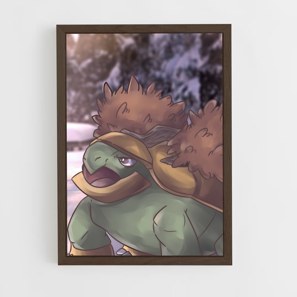 Poster Grotle Mignon – affiche Pokemon (vue 5)