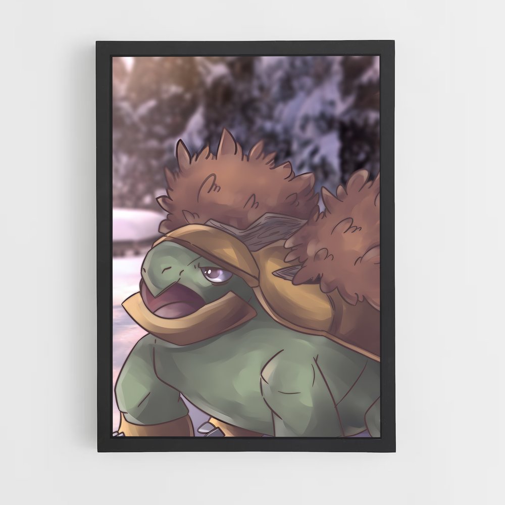 Poster Grotle Mignon – affiche Pokemon (vue 2)