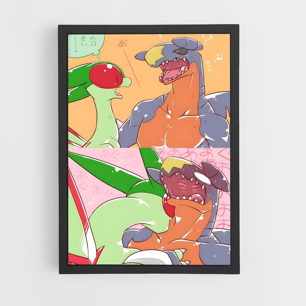 Poster Grotle Couleurs – affiche Pokemon (vue 2)