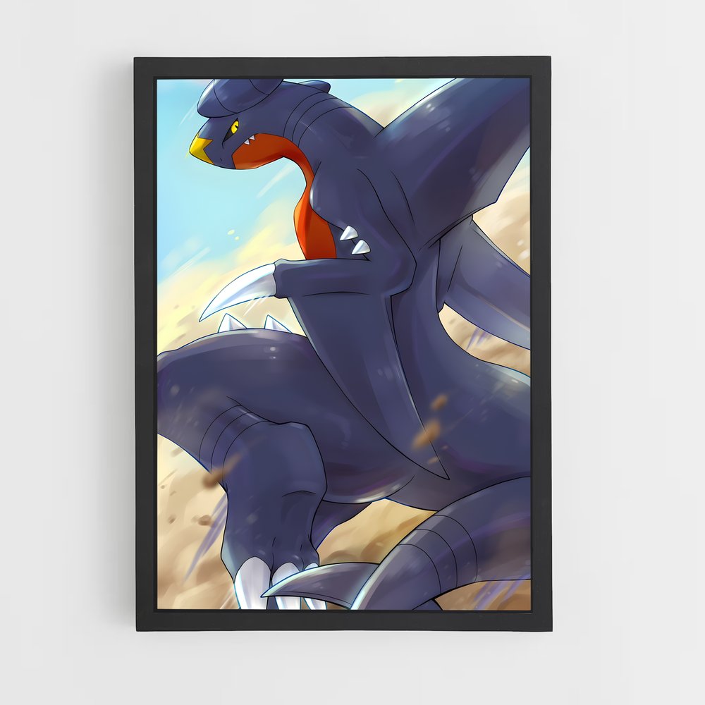 Poster Le Chevalier Cartoon – affiche Pokemon (vue 2)