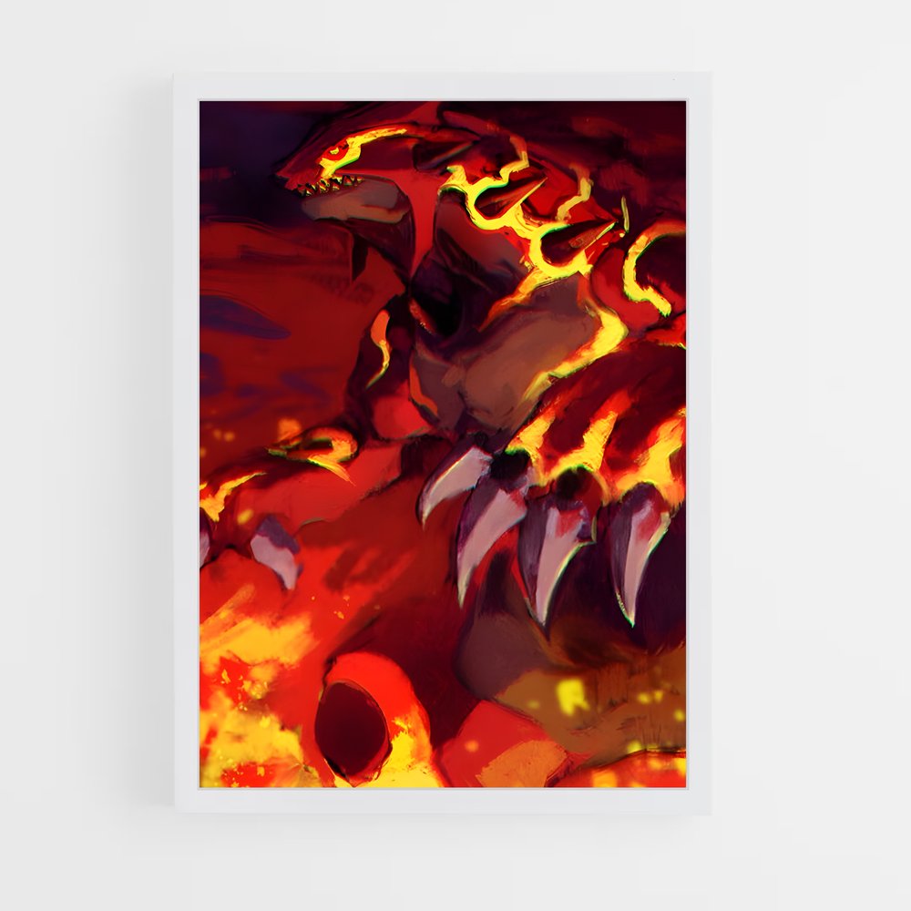 Poster Flamboiement de Groudon – affiche Pokemon (vue 3)